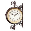 Classic Creative Cafe Decoration Bar Double-sided Wall Clock(As Show)