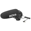 BOYA BY-BM3031 Shotgun Super-cardioid Condenser Broadcast Microphone with Windshield for Canon / Nikon / Sony DSLR Cameras(Black)