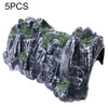 5 PCS 17.8cm Simulated Cave Model Toy Plastic Rockery Tunnel Track Train Slot Railway Toy