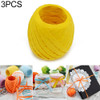 3 PCS 20M Paper Rope Raffia Ribbon Natural Lace Rope Gift Box Wrapping DIY Decoration(Yellow)