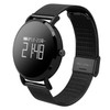 CV08 0.95 inch OLED Screen Display Steel Band Bluetooth Smart Bracelet, IP67 Waterproof, Support Pedometer / Blood Pressure Monitor / Heart Rate Monitor / Sedentary Reminder, Compatible with Android and iOS Phones(Black)