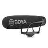 BOYA BY-BM2021 Shotgun Super-Cardioid Condenser Broadcast Microphone with Windshield for Canon / Nikon / Sony DSLR Cameras, Smartphones (Black)