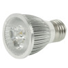 E27 6W LED Spotlight Lamp Bulb, 3 LED, Adjustable Brightness, White Light, AC 220V