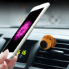 Car Cartoon Diffuser Air Freshener Perfume Vent Clip Styling Magnetic Support Phone Holder (Yellow)