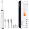 IPX7 Waterproof Rechargeable Adult Sonic Pulse Electric Toothbrush, US Plug(White)