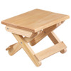Portable Simple Pine Solid Wooden Folding Stool Outdoor Fishing Chair Stool(24x18x19cm )