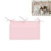 Crib Storage Hanging Bag Diaper Wrap Molar Toy Storage Bag(Light Pink)
