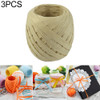 3 PCS 20M Paper Rope Raffia Ribbon Natural Lace Rope Gift Box Wrapping DIY Decoration(White)