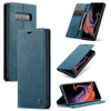 CaseMe-013 Multifunctional Retro Frosted Horizontal Flip Leather Case for Galaxy S10 Plus, with Card Slot & Holder & Wallet (Blue)