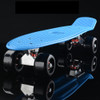 Shining Fish Plate Scooter Single Tilt Four Wheel Skateboard with 72mm Wheel(Black Blue)