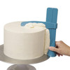 Adjustable DIY Cake Scraper Smoother Fondant Spatulas Cake Edge Smoother Cream(Blue)