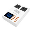 YC-CDA10W 10W Multi Port USB Intelligent Digital Display Fast Charging Wireless Charger, EU Plug