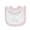 Heavy Industry Embroidered Princess Cotton Bib Baby Embroidered Saliva Towel(Ballet Shoes)