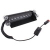 8W 800LM 8-LED Yellow Light 3-Modes Adjustable Angle Car Strobe Flash Dash Emergency Light Warning Lamp with Suckers, DC 12V