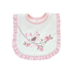 Heavy Industry Embroidered Princess Cotton Bib Baby Embroidered Saliva Towel(Bird And Flower Illustration)