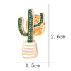 10 PCS Forest Series Oil-Dripping Brooch(Cactus)