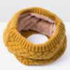 Winter Plus Velvet Thicken Warm Pullover Knit Scarf, Size:47 x 22cm(Yellow)