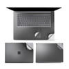 4 in 1 Notebook Shell Protective Film Sticker Set for Microsoft Surface Laptop 3 15 inch (Grey)