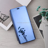 Curved Streamer Plating Shockproof Leather Case for Huawei Honor 10 Lite / P Smart (2019), with Holder & Sleep / Wake-up Function (Blue)