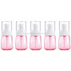 5 PCS Travel Plastic Bottles Leak Proof Portable Travel Accessories Small Bottles Containers, 30ml(Pink)