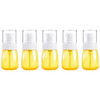 5 PCS Travel Plastic Bottles Leak Proof Portable Travel Accessories Small Bottles Containers, 30ml(Yellow)