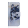 White Wolf Pattern Coloured Drawing Horizontal Flip Leather Case for Huawei P30 Lite / Nova 4e, with Holder & Card Slots & Wallet