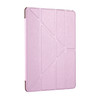 For iPad Pro 10.5 inch Silk Texture Horizontal Deformation Flip Leather Case with 4-folding Holder & Sleep / Wake-up(Pink)