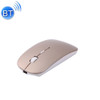 MC-008 Bluetooth 3.0 Battery Charging Wireless Mouse for Laptops and Android System Mobile Phone (Gold)