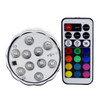 4 PCS Colorful Remote Control Decoration Diving Lamp, 10-LED  with Remote Control(White)