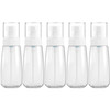 5 PCS Travel Plastic Bottles Leak Proof Portable Travel Accessories Small Bottles Containers, 100ml(Transparent)