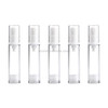 5 PCS Portable Airless Vacuum Pump Bottle Fine Mist Perfume Spray Bottle, 10ml