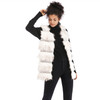 Woolen Vest Warm And Loose Long Coat (Color:White Size:L)