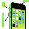 3 in 1 (Mute Button + Power Button + Volume Button) for iPhone 5C, Green