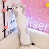 Soft Cute Pet Long Cat Pillow Plush Toy Sleeping Doll Lazy Doll, Size:Height 130cm(Gery)