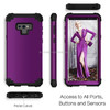 Shockproof 3 in 1 No Gap in the Middle Silicone + PC Case for Galaxy Note9 (Purple)