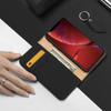 DUX DUCIS WISH Series TPU + PU + Leather Case for iPhone XR, with Card Slots & Wallet (Black)