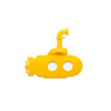 20 PCS Book Clip PP Material  Reuse  Repeatedly Reading Submarine Bookmarks(Yellow)