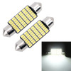 2 PCS 39mm DC12V / 1.2W / 6000K / 80LM 42LEDs SMD-3014 Car License Plate Light / Dome Light, with Decoder