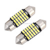 2 PCS 31mm DC12V / 1.5W / 6000K / 100LM 18LEDs SMD-3014 Car License Plate Light / Dome Light