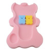 2 PCS Baby Infant Soft Bath Sponge Seat Cute Anti-Slip Foam Pad Mat Kids Safety Cushion Sponge Bathroom Products(Pink)