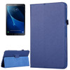 For Galaxy Tab A 10.1 / T580 Litchi Texture Magnetic Horizontal Flip Leather Case with Holder & Sleep / Wake-up Function(Dark Blue)