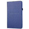 For Galaxy Tab A 10.1 / T580 Litchi Texture Magnetic Horizontal Flip Leather Case with Holder & Sleep / Wake-up Function(Dark Blue)