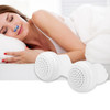 2 PCS 2 in 1 ABS Silicone Anti Snoring Air Purifier(White)