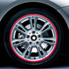 Color 16 inch Wheel Hub Reflective Sticker for Luxury Car(Red)