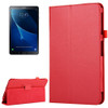 For Galaxy Tab A 10.1 / T580 Litchi Texture Magnetic Horizontal Flip Leather Case with Holder & Sleep / Wake-up Function(Red)