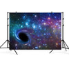 2.1m x 1.5m Black Hole Starry Sky Theme Party Children's Studio Photography Background Cloth(TK20)