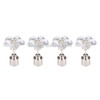 4 PCS Fashion Plum Blossom LED Earrings Glowing Light Up  Earring Stud(White)