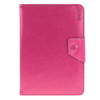 Universal Crazy Horse Texture Horizontal Flip Leather Case with Holder for 8 inch Tablet PC(Magenta)