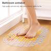 2 PCS Cute Cartoon Anti-slip Mat Bathroom Pad Children Shower Bath Mat(Yellow croaker)