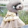 Pet Clothing Pet Hot Drilling Wedding Dress Skirt, Size:S(Gold)